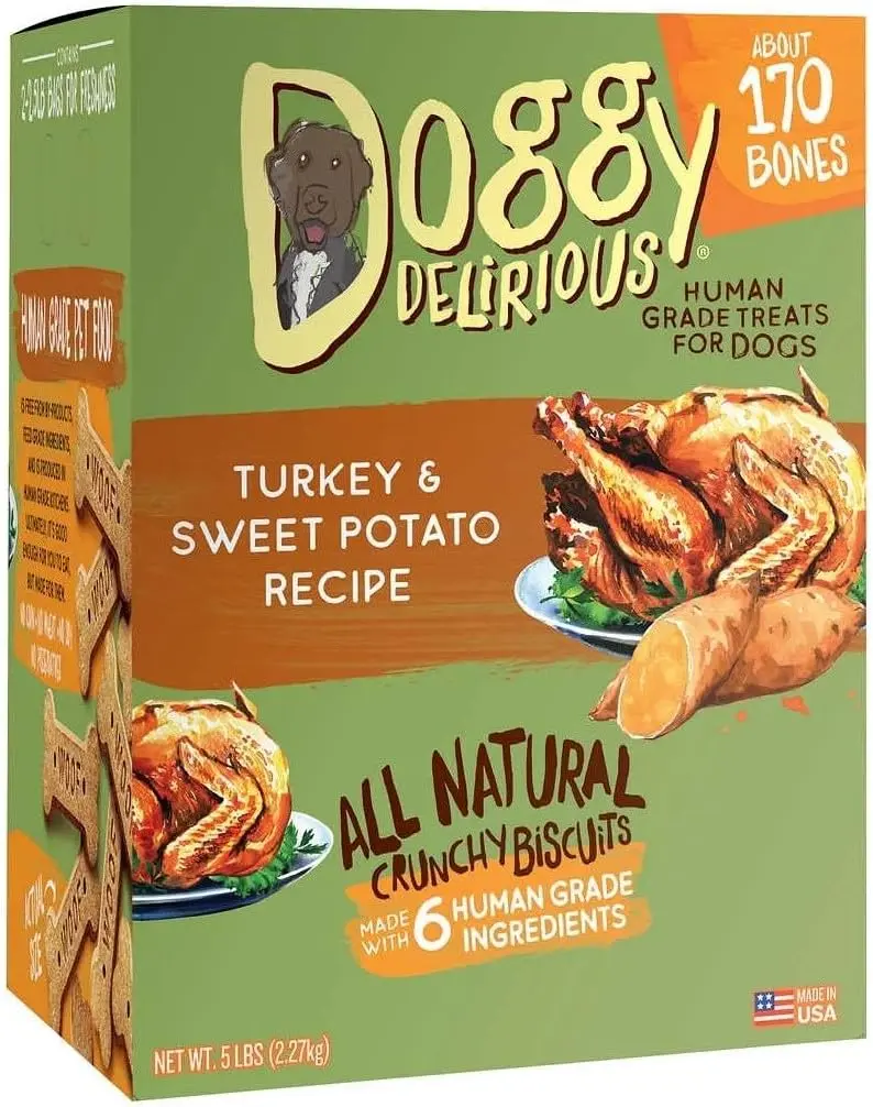 Turkey & Sweet Potato Dog Treat 5 LBS, 80 Fl Oz (Pack of 1)