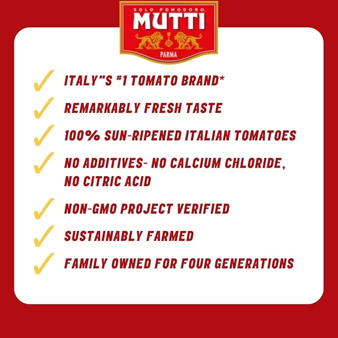 Mutti Double Concentrated Tomato Paste (Doppio Concentrato), 4.5 oz. Tube | 12 Pack | Italy’s #1 Brand of Tomatoes | Tube Tomato Paste | Vegan Friendly & Gluten Free | No Additives or Preservatives 