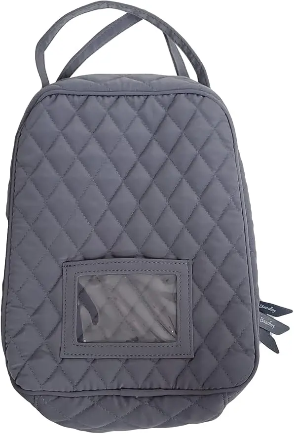 Vera Bradley Lunch Bunch (Carbon Gray), Dimensions: 7.5/'' w x 9.0/'' h x 4.25/'' 