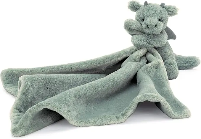 Jellycat Bashful Dragon Soother Baby Stuffed Animal Security Blanket