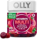 OLLY Women's Multivitamin Gummy, Vitamins A, D, C, E, Biotin, Folic Acid, Adult Chewable Vitamin, Berry Flavor, 45 Day Supply - 90 Count (Packaging May Vary) 