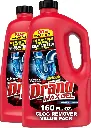 Drano Max Gel Drain Clog Remover and Cleaner for Shower or Sink Drains, Unclogs and Removes Hair, Soap Scum and Blockages, 80 Oz, Pack of 2 
