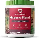 Amazing Grass Greens Superfood Powder: Greens Powder with Digestive Enzymes & Probiotics, Organic Spirulina, Chlorella, and Beet Root Powder, Berry, 30 Servings (Packaging May Vary) 