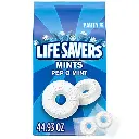 LIFE SAVERS Pep-O-Mint Breath Mint Bulk Hard Candy, Party Size, 44.93 oz Bag 
