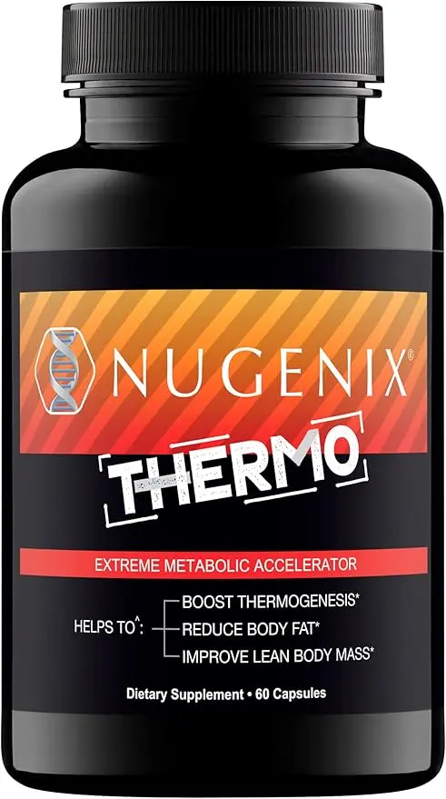 Nugenix Thermo - Thermogenic Fat Burner Supplement Pills for Men, Extreme Metabolic Accelerator, 60 Count 