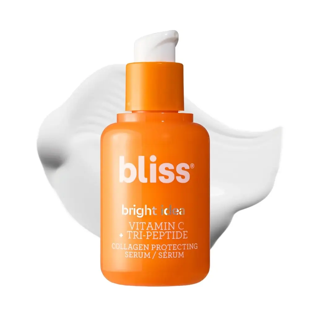 Bliss Bright Idea Vitamin C + Tri-Peptide Collagen Brightening Face Skincare Serum - Anti Aging, Reduces Dark Spots, Boosts Skin Elasticity - Clean - Vegan & Cruelty-Free - 1 Fl Oz 
