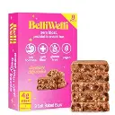Belliwelli Soft Baked Probiotic Snack Bars | Gluten-Free, Dairy-Free, Vegan, Low-FODMAP | High-Fiber, Healthy & Tasty | Chocolate Chip (8 Pack) 