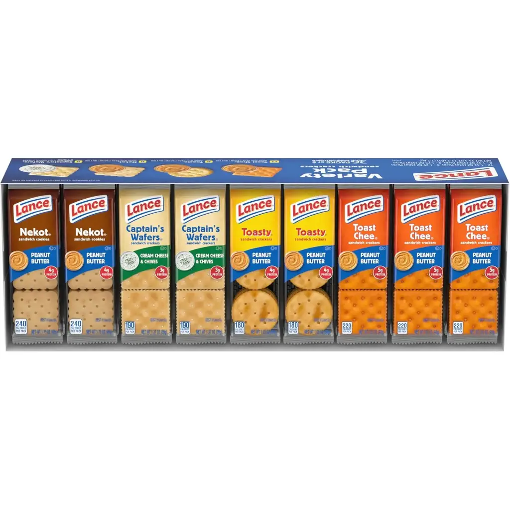 Lance Sandwich Crackers Variety Pack, 36 Ct (Pack of 36) 