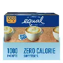 EQUAL 0 Calorie Sweetener, Aspartame and Acesulfame-K Sweetener Packets, Zero Calorie Sugar Alternative, Erythritol Free, 1000 Ct (Pack of 1) 