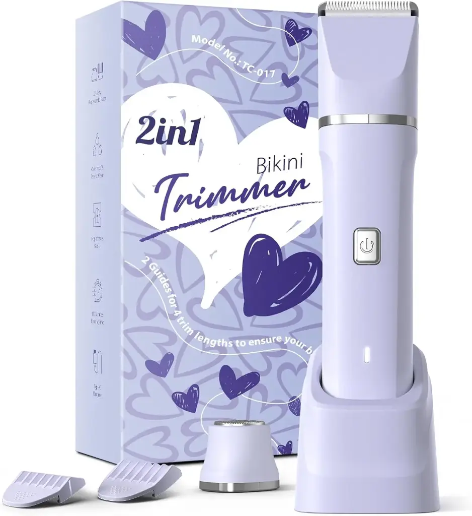 Electric Razors for Women - Wet/Dry Womens Electric Shaver for Legs, Fast Charging & Waterproof Replaceable Body Hair Blade Heads&Hair Remover for Face Head, No Nick, No Cut, Purple 