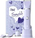 Electric Razors for Women - Wet/Dry Womens Electric Shaver for Legs, Fast Charging & Waterproof Replaceable Body Hair Blade Heads&Hair Remover for Face Head, No Nick, No Cut, Purple 