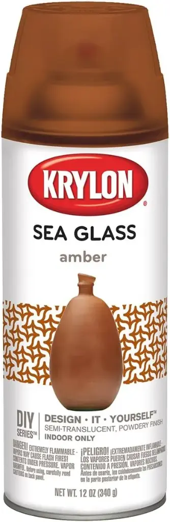 Krylon K09053000 Sea Glass Spray Paint, Amber, 12 Ounce 