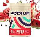 Podium Nutrition, Fuse Pre Workout Powder, Sour Watermelon, 30 Servings, Beta Alanine and Caffeine for Energy, Gluten Free, Soy Free, Dairy Free 