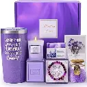 Gifts for Women Mom Best Friend, Unique Birthday Valentines Mothers Day Christmas Gifts for Women, Lavender Spa Gift Basket Set for Her, Self Care Get Well Retirement Appreciation Gifts 
