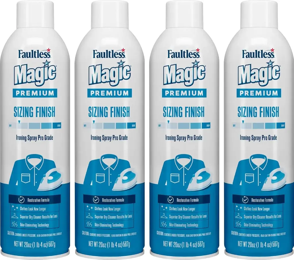 Faultless Starch 00502 Magic Sizing Fabric Finish, 20 oz (Pack of 4) 