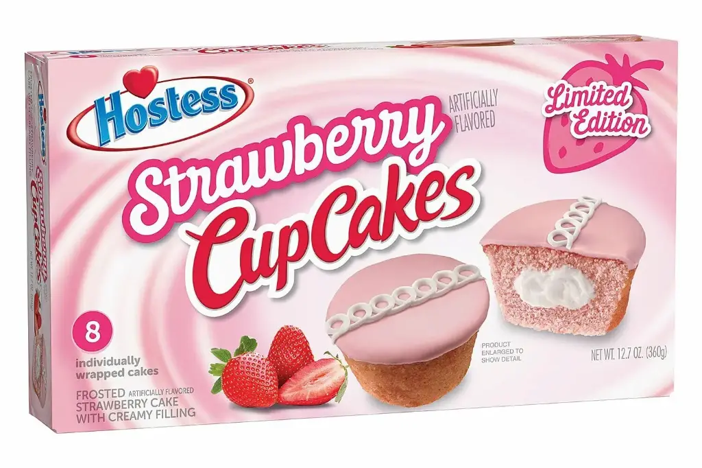 Hostess CupCakes [One 8 Count Package] (Strawberry) 