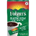 Folgers Classic Decaf Decaffeinated Instant Coffee Crystals, 6 Single Serve Packets (Pack of 12) 