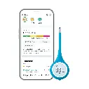 Kinsa Smart,Fever, Digital Medical Baby, Kid and Adult Termometro - Accurate, Fast, FDA Cleared Thermometer for Oral, Armpit or Rectal Temperature Reading - QuickCare 