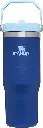 STANLEY IceFlow Stainless Steel Tumbler - Vacuum Insulated Water Bottle for Home, Office or Car Reusable Cup with Straw Leak Resistant Flip Cold for 12 Hours or Iced for 2 Days, Lapis, 30OZ 