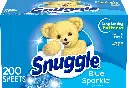 Snuggle Fabric Softener Dryer Sheets, Blue Sparkle, 200 Count 