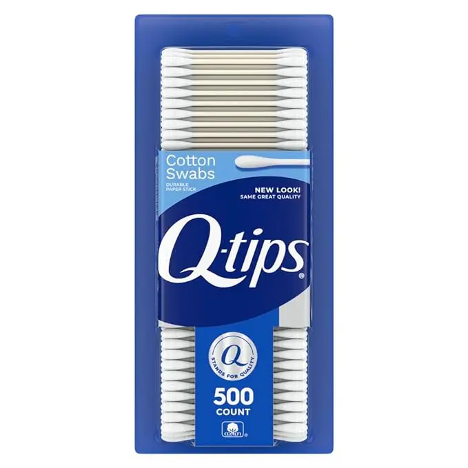 Q-tips Cotton Swabs For Hygiene and Beauty Care Original Cotton Swab Made With 100% Cotton 500 Count 