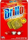 Brillo Steel Wool Soap Pads, Long Lasting, Lemon Scent Cleaning (Lemon, 10 Count (Pack of 1)) 