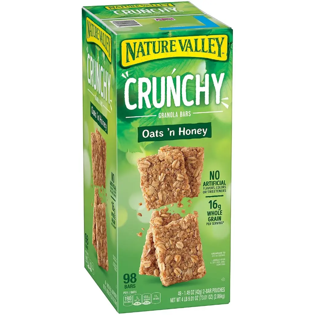 Nature Valley Crunchy Granola Bars Oats 'N Honey, 98-Count 1.49oz bars 