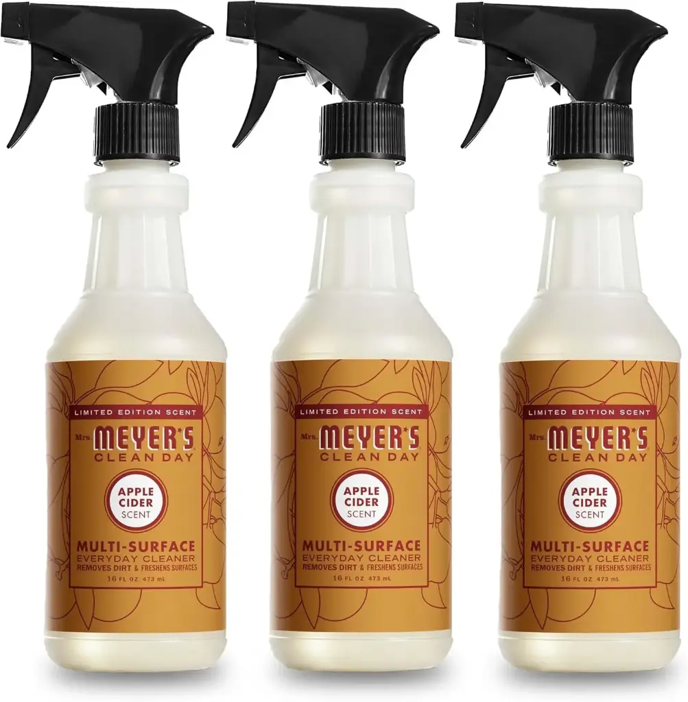 MRS. MEYER'S CLEAN DAY All-Purpose Cleaner Spray, Limited Edition Apple Cider, 16 fl. oz - Pack of 3 