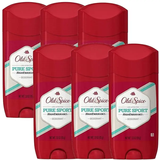 Old Spice High Endurance Deodorant for Men, Pure Sport - 3 Oz / 85g x 6 Pack 