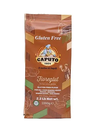 Antimo Caputo Gluten Free Pizza Flour 2.2lb - All Natural Multi Purpose Flour & Starch Blend for Baking Pizza, Bread, & Pasta 