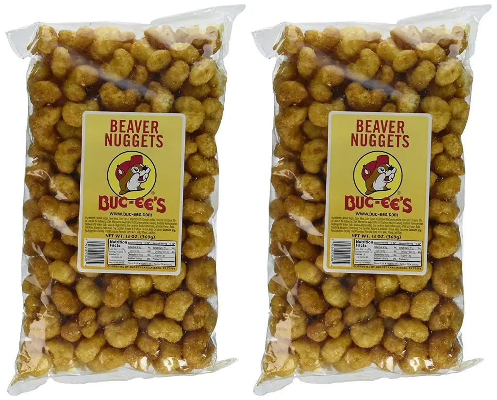 Buc-ee's Famous Beaver Nuggets Sweet Corn Puff Snacks, 13 Ounces (Pack of Two 13 Ounce Bags - 26 Ounces Total)) 