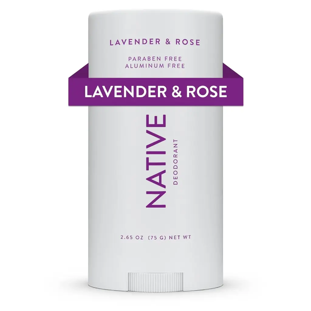 Native Deodorant Contains Naturally Derived Ingredients, 72 Hour Odor Control | Deodorant for Women and Men, Aluminum Free with Baking Soda, Coconut Oil and Shea Butter | Lavender & Rose 