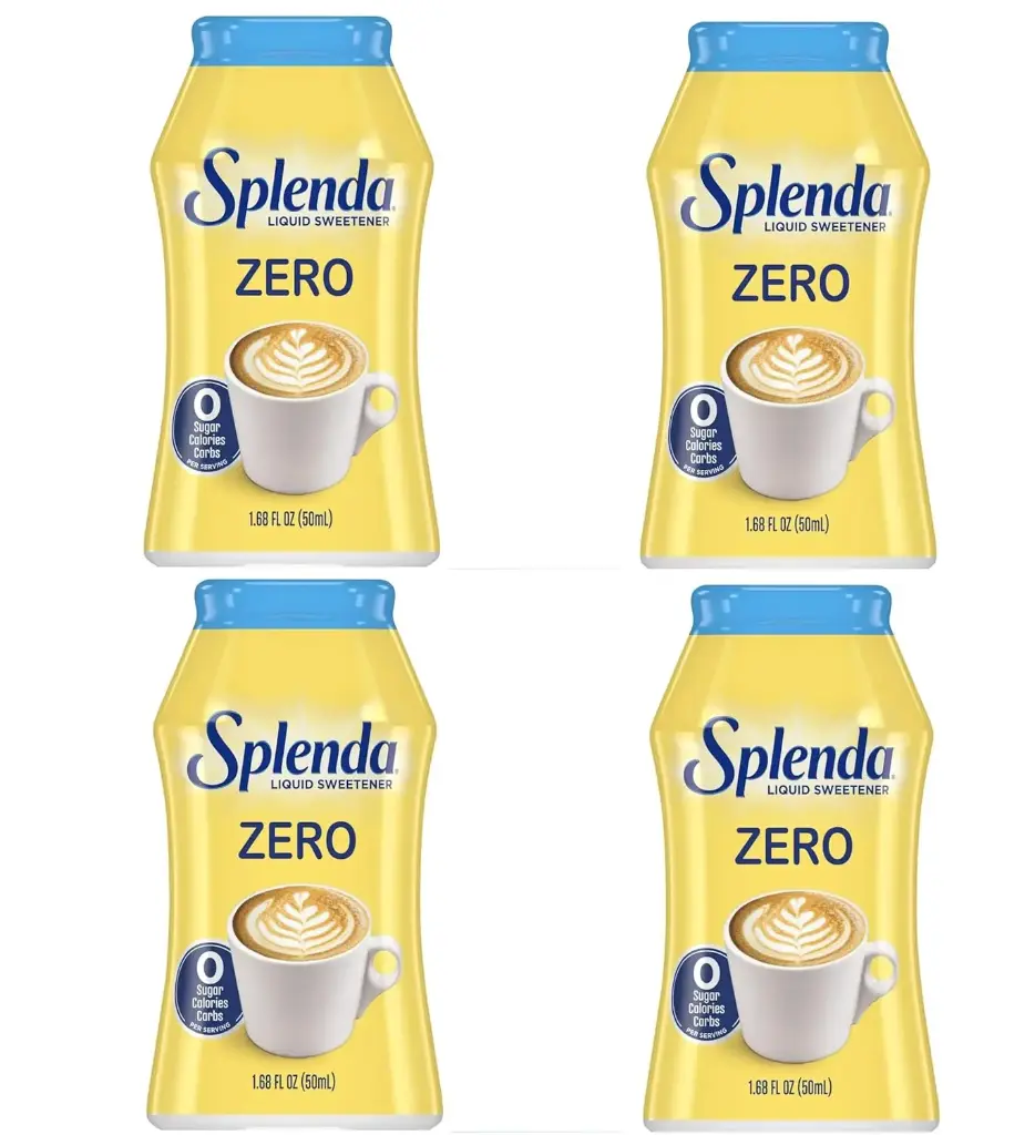 Splenda Zero Liquid Sweetener, 1.68 Fl Oz (Pack of 4) 