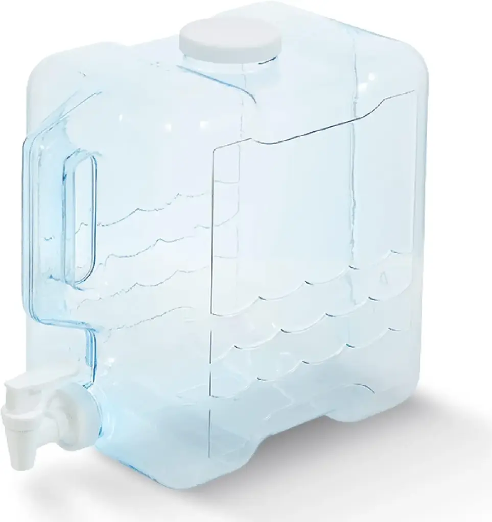 Arrow Home Products 2 Gallon Drink Dispenser for Fridge - Plastic Beverage Dispenser with Spigot for Easy Dispensing - BPA Free Plastic - Convenient Handle, Easy-Pour Spout 
