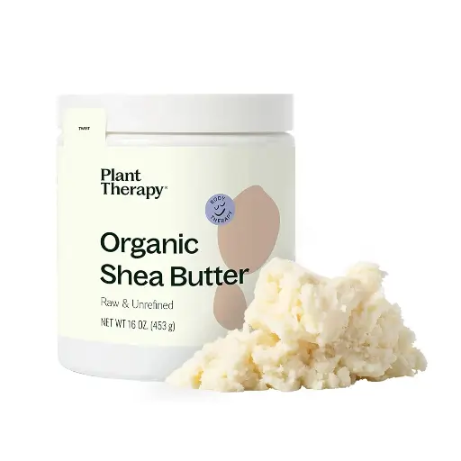 [909026] Plant Therapy Organic African Shea Butter Raw, Unrefined USDA Certified 16 oz Jar For Body, Face & Hair 100% Pure, Natural Moisturizer, Best for DIY Like Lotion, Cream, Lip Balm and Soap 