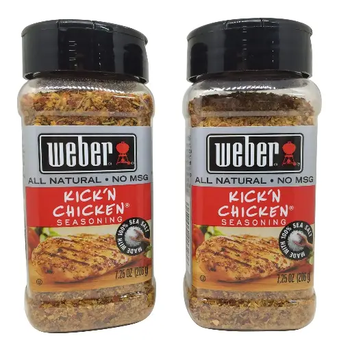 [252552] Weber Kick 'n Chicken Seasoning - 7.25 Ounce (2 Pack) 