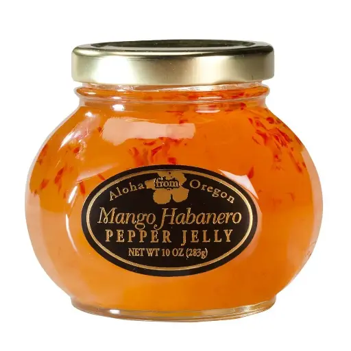 [222226] Aloha From Oregon Pepper Jelly Preserves, 10 Ounce Jar (Mango Habanero, 10 Ounce)