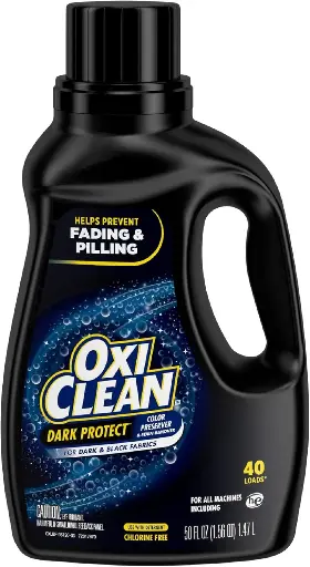 [252564] OxiClean Dark Protect Liquid Laundry Booster, Laundry Stain Remover for Clothes, 50 Fl Oz 