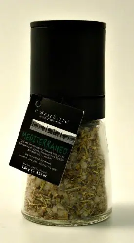 [7658654543] Il Boschetto, Mediterrea Sea Salt Herb Grinder 