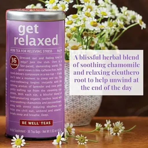 [909045] The Republic of Tea, Get Relaxed No.14 Tea for Relieving Stress Tea, 36-Count 