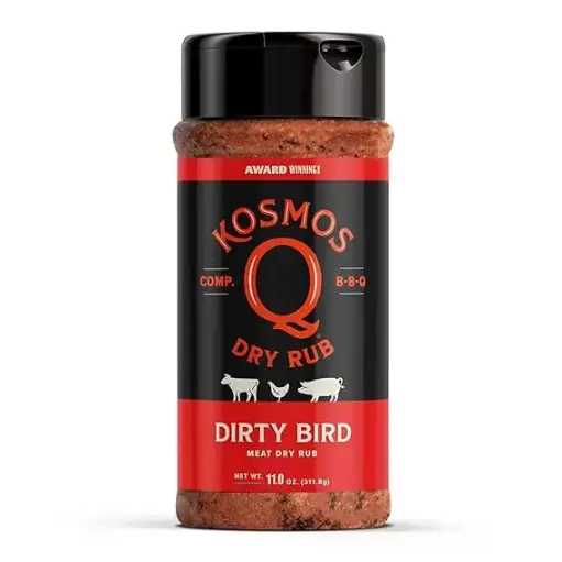[909048] Kosmos Q Dirty Bird BBQ Rub - BBQ Rubs for Smoking & Grilling Chicken, Turkey & More - BBQ Seasoning Shaker for Juicy, Flavorful Meat (11 oz) 