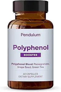 [653678356] Pendulum Polyphenol Booster, Antioxidant from Superfoods, Beneficial Plant Compounds for Good Health, Helps Boost Akkermansia Muciniphila for Men & Women (60 Capsules, 1-Pack) 