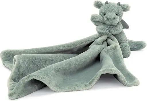 [87576554] Jellycat Bashful Dragon Soother Baby Stuffed Animal Security Blanket