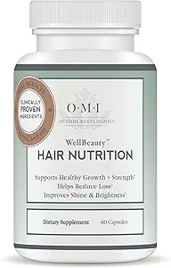 [53878976] OMI Hair Nutrition, Women’s Hair Growth Supplement, Clinically Proven to Grow Hair, Reduce Hair Loss, Doctor-Formulated for Stronger, Thicker Hair with Keratin, Biotin 
