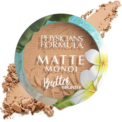 [222244] Physicians Formula Matte Monoi Butter Bronzer Matte Bronzer Powder Face Makeup, Dermatologist Tested, Light Bronzer