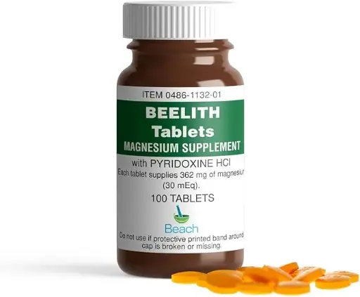 [657324332] Tablets Magnesium Supplement with and pyridoxine HCL - 100 Each 