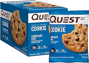 [565758768] Quest Nutrition Chocolate Chip Protein Cookie; Keto Friendly; High Protein; Low Carb; 12 Count 