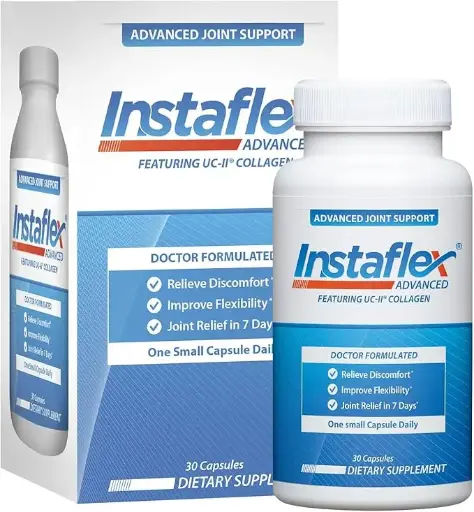 [34448709] Instaflex Advanced Joint Support Supplement - Turmeric, Resveratrol, Boswellia Serrata Extract, BioPerine, UC-II Collagen- 30 Count 