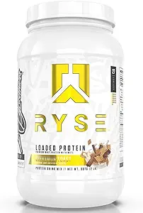 [564544444] Ryse Loaded Protein Powder | 25g Whey Protein Isolate & Concentrate | with Prebiotic Fiber & MCTs | Low Carbs & Low Sugar | 27 Servings (Cinnamon Toast) 