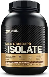 [575687651] Optimum Nutrition Gold Standard 100% Isolate, Chocolate Bliss, 3 Pounds, 44 Servings (Packaging May Vary) 